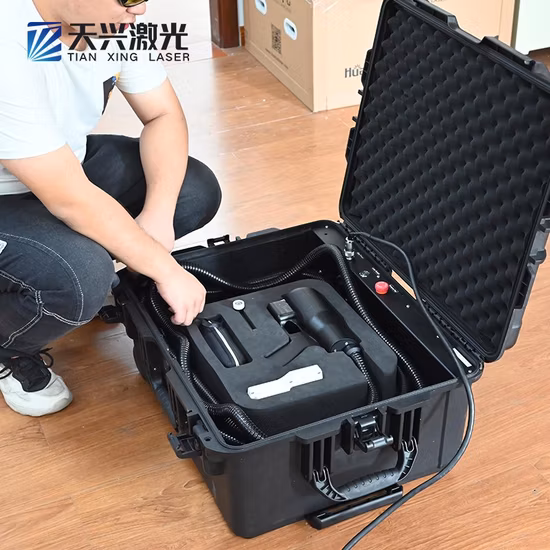 Machine de nettoyage Laser antirouille, Portable, pulsée, Jpt Mopa, Machine de nettoyage Laser à Fiber 100W